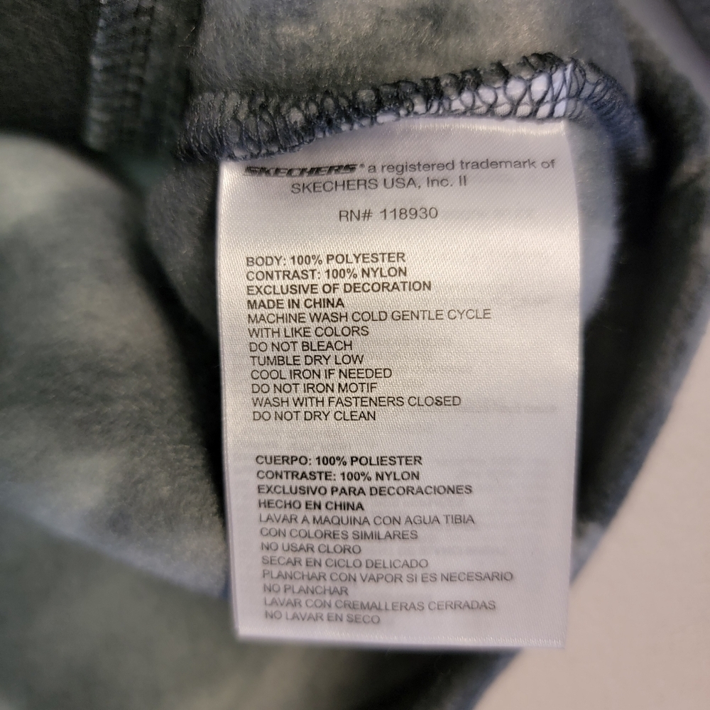 SKECHERS‎ Golounge Boundless Fleece Recovery Jacket Gray Black Camo Men's S - Picture 7 of 7